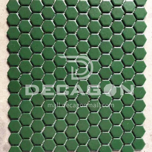  Black and white plum blossom hexagonal mosaic tiles kitchen bathroom floor tiles-ADE Mosaic hexagonal tiles(FIGURE 20) 230×230mm